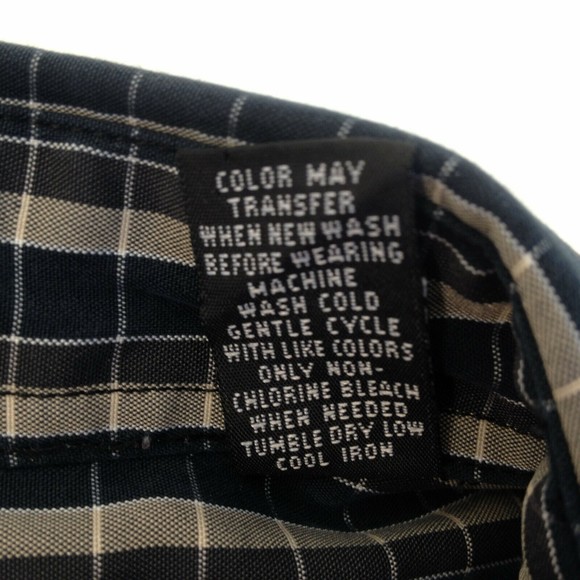 Alfani Mens Multicolor Plaid Stripes Button Up Dress Shirt Size XL Modal/Poly - Picture 6 of 7